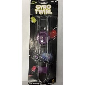 Magnetic Gyro Wheel Kinetic Twirler Spinning Rail Top Toy - Purple - New